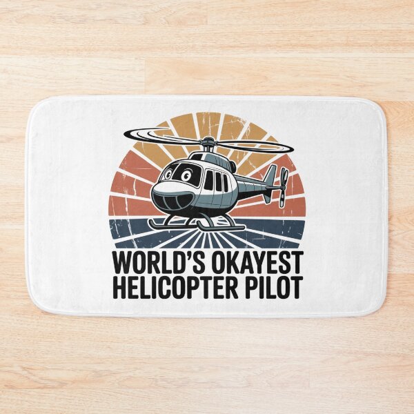 Item preview, World’s Okayest Helicopter Pilot, Funny Aviation Gift for Heli Pilots Classic T-Shirt  designed and sold by podlook.