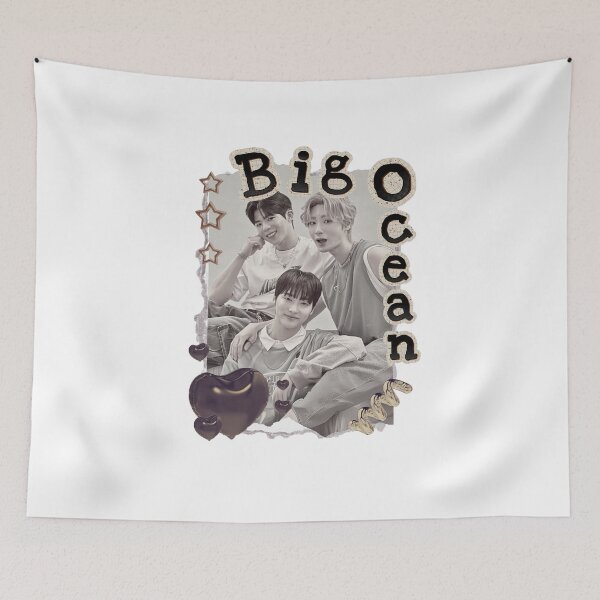 Item preview, Big Ocean Kpop Group Retro Collage Design designed and sold by HELL0WBELLO.