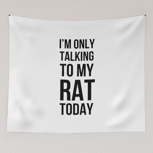 Item preview, I'm only talking to my rat today funny rat mom rat dad/owner designed and sold by snowry.