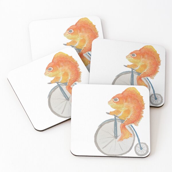 Item preview, Fish With A Bicycle by Jaci Pund designed and sold by Jaci Pund.