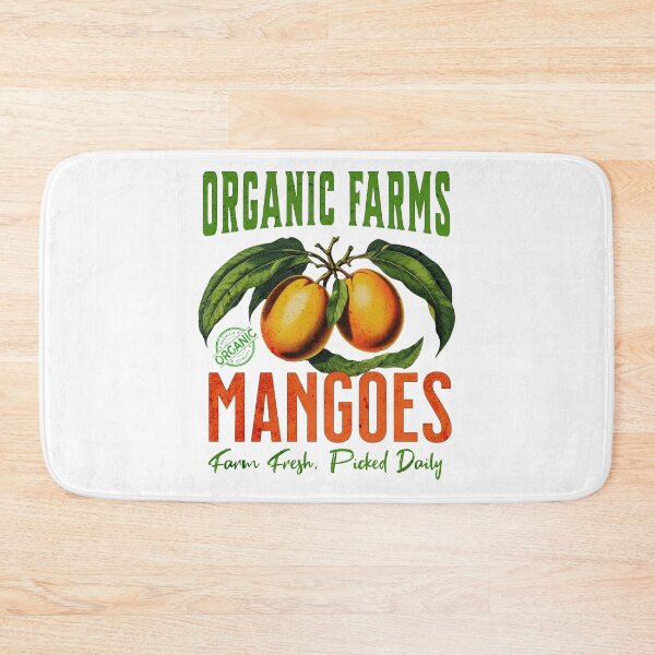 Item preview, Organic Farms Mangoes. Farm Fresh. Picked Daily. Full Color Graphic designed and sold by Arts My Passion.