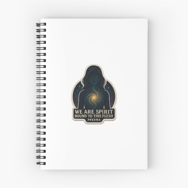 Item preview, We Are Spirit Bound to This Flesh – Pneuma Cosmic Sticker designed and sold by kitsune3030.