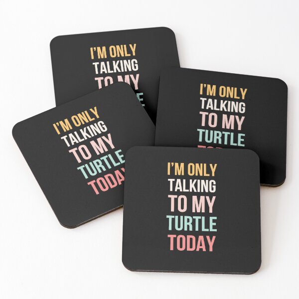 Item preview, I'm only talking to my turtle today funny cute turtle mom designed and sold by snowry.