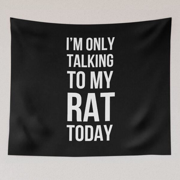 Item preview, I'm only talking to my rat today funny rat mom rat dad humor designed and sold by snowry.