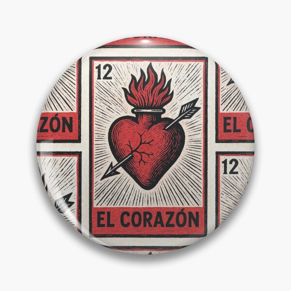 Item preview, Mexican Lottery Card El Corazón The Heart designed and sold by retrographics.