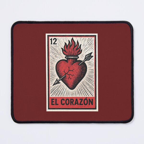 Item preview, Mexican Lottery Card El Corazón The Heart designed and sold by retrographics.