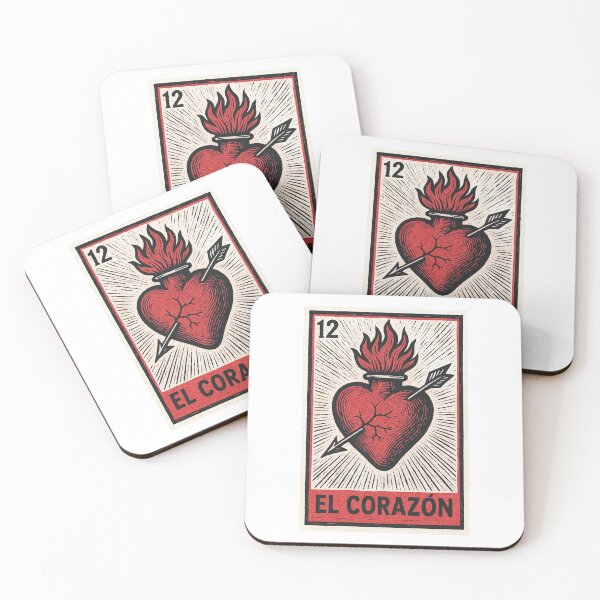 Item preview, Mexican Lottery Card El Corazón The Heart designed and sold by retrographics.