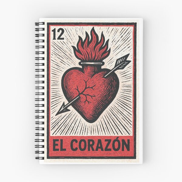 Item preview, Mexican Lottery Card El Corazón The Heart designed and sold by retrographics.