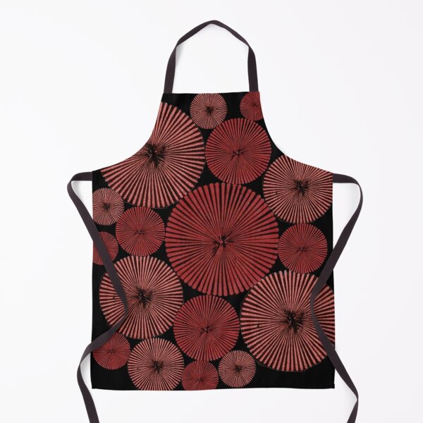 Artikelvorschau, Rot geriffelt eingekreist Retro Vintage Designer Druck ldandrade entworfen und verkauft von Licorice Moon.