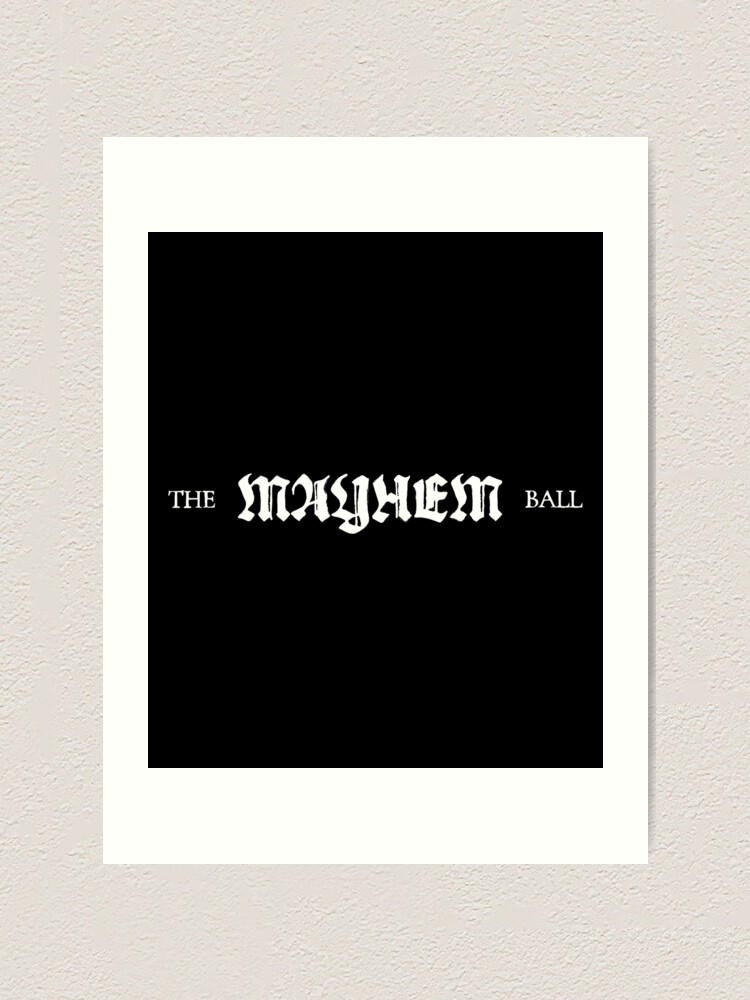 Lady Gaga - MAYHEM BALL Logo (White)