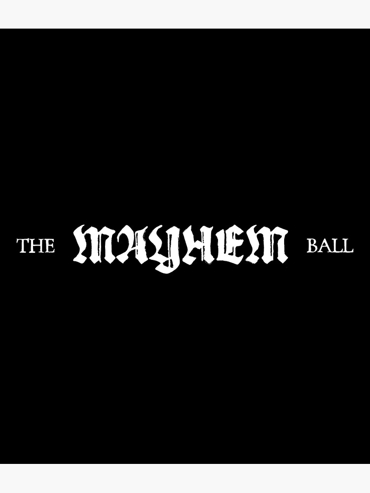 Lady Gaga - MAYHEM BALL Logo (White)