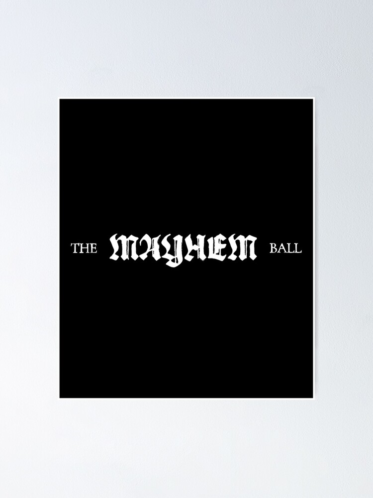Lady Gaga - MAYHEM BALL Logo (White)