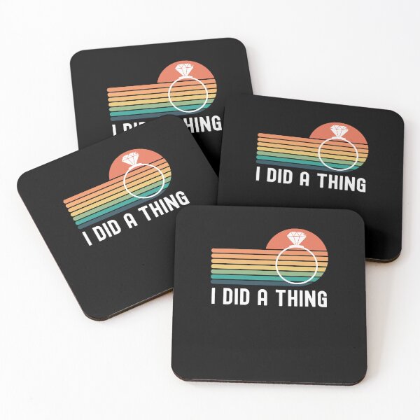 Item preview, I did a thing funny engaged announcement cute designed and sold by snowry.