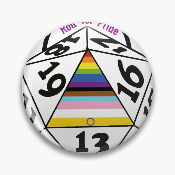 Item preview, LGBTQIA+ Pride 20 Sided Dice designed and sold by Dungeons N Dragons N Dice.
