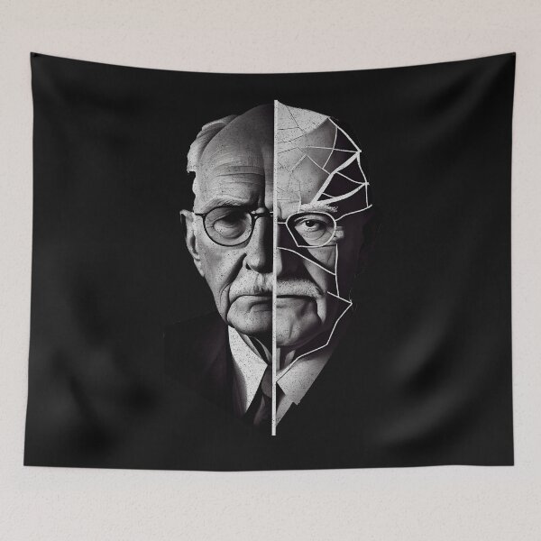 Item preview, Carl Jung Shadow Self Art | Analytical Psychology Art designed and sold by Mystikos Art.