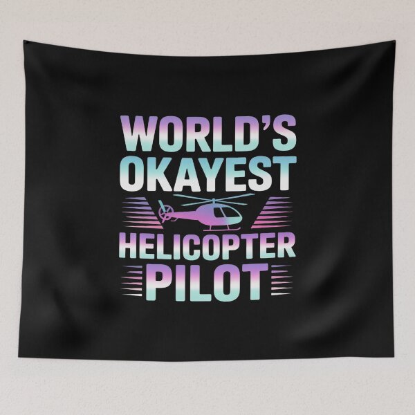 Item preview, World’s Okayest Helicopter Pilot, Funny Aviation Gift for Heli Pilots Classic T-Shirt  designed and sold by podlook.