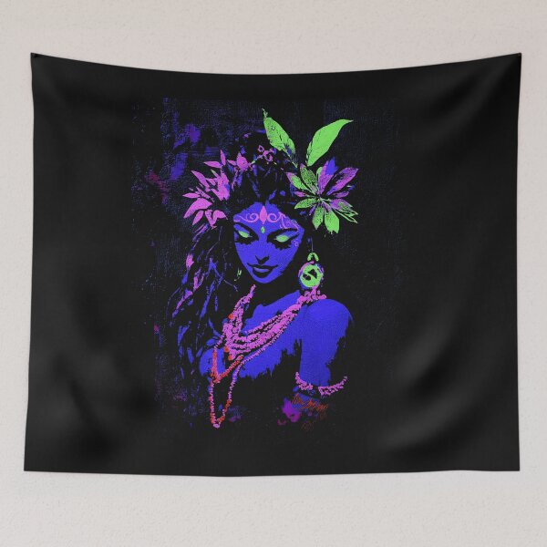 Item preview, Powerful Goddess Kali Art | Fierce Hindu Deity | Dark Feminine Energy designed and sold by Mystikos Art.