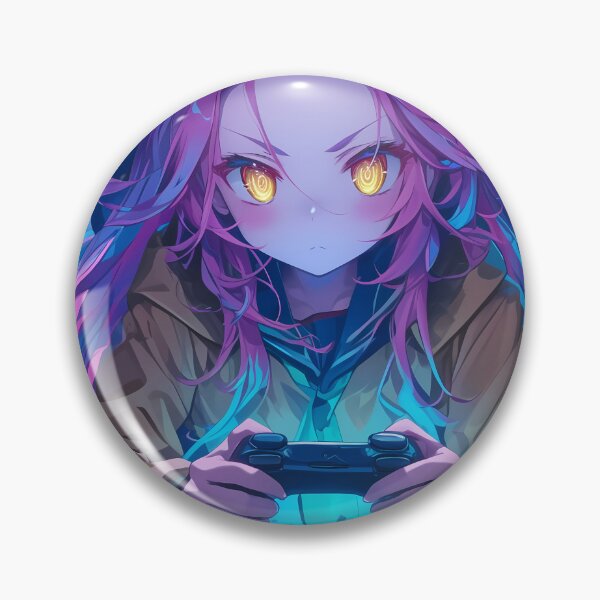 Item preview,  Schwi Dola No Game No Life Neon Cyber Strategy Gaming Focus Anime designed and sold by HumbertoValveno.