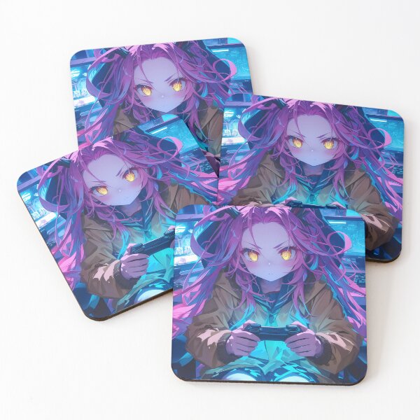 Item preview,  Schwi Dola No Game No Life Neon Cyber Strategy Gaming Focus Anime designed and sold by HumbertoValveno.