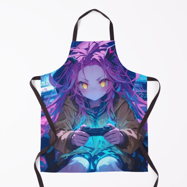 Item preview,  Schwi Dola No Game No Life Neon Cyber Strategy Gaming Focus Anime designed and sold by HumbertoValveno.