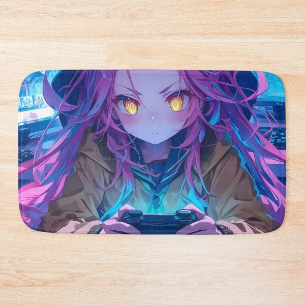 Item preview,  Schwi Dola No Game No Life Neon Cyber Strategy Gaming Focus Anime designed and sold by HumbertoValveno.