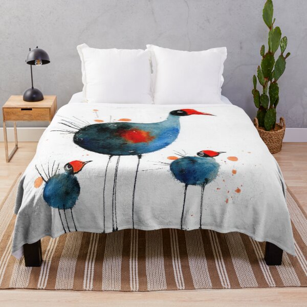 Item preview, Quirky Pukeko Watercolor Bird Illustration (New Zealand Birds) designed and sold by dawnleblanc55.