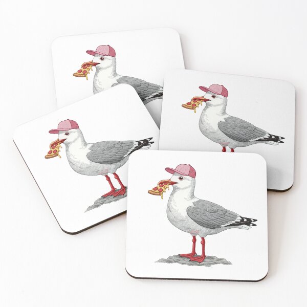 Item preview, Seagull with Pizza designed and sold by TeeARTHY.