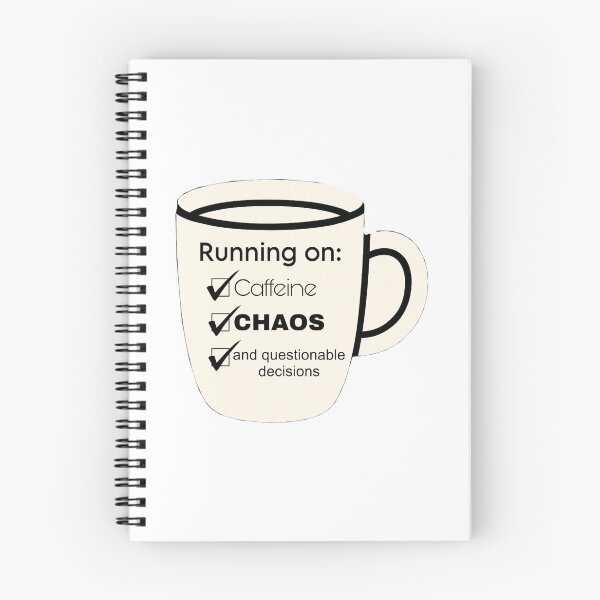 Item preview, Caffeine, Chaos, and Questionable Decisions designed and sold by ghostgirl1031.