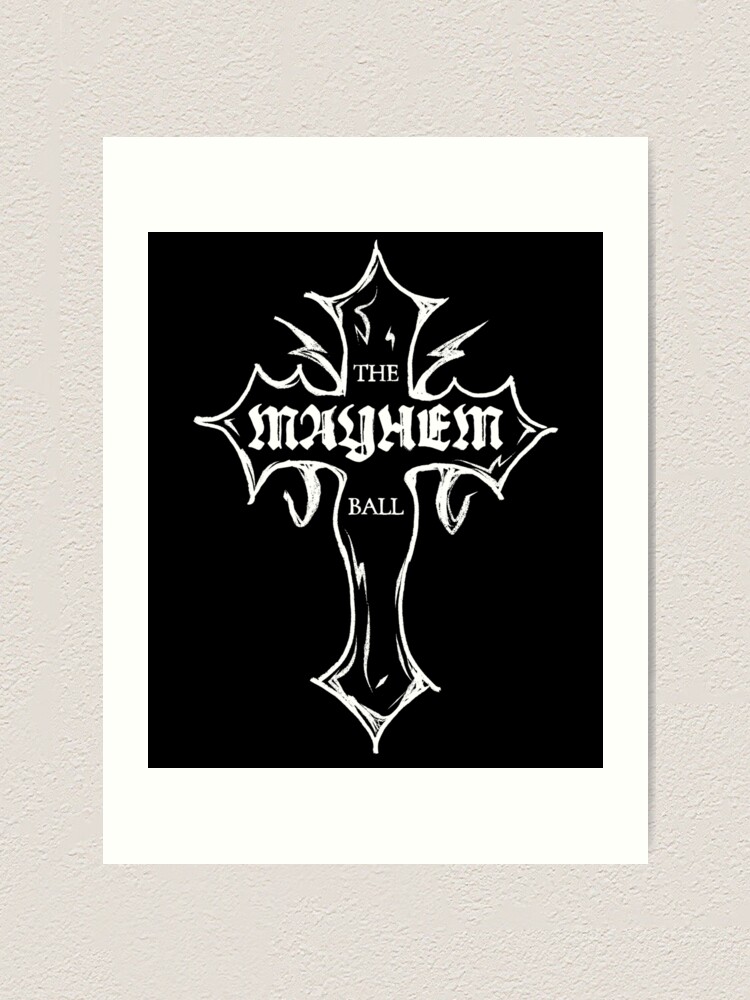 Lady Gaga - MAYHEM BALL Cross Logo (White)