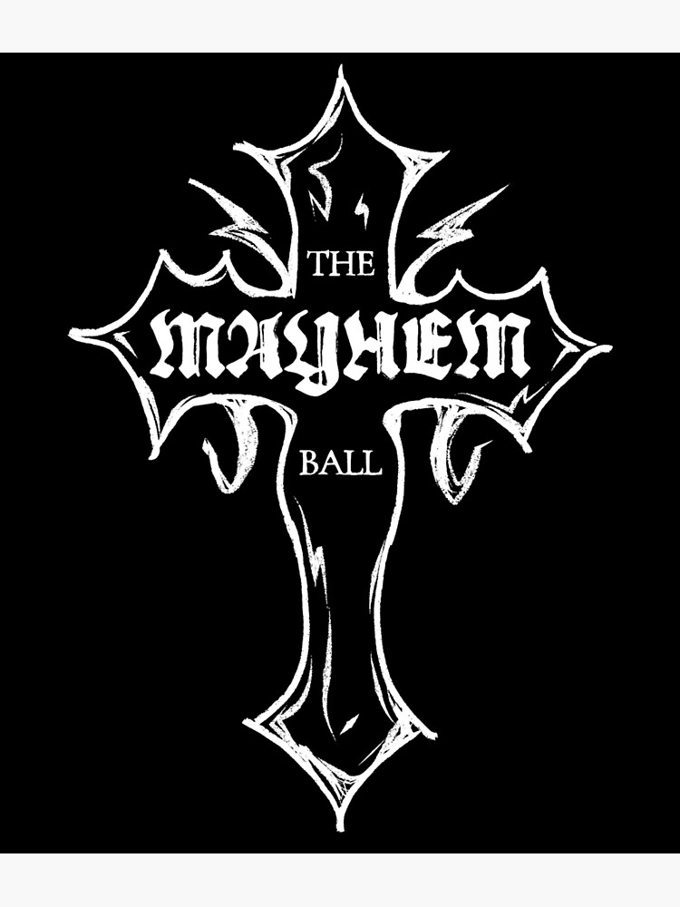 Lady Gaga - MAYHEM BALL Cross Logo (White)