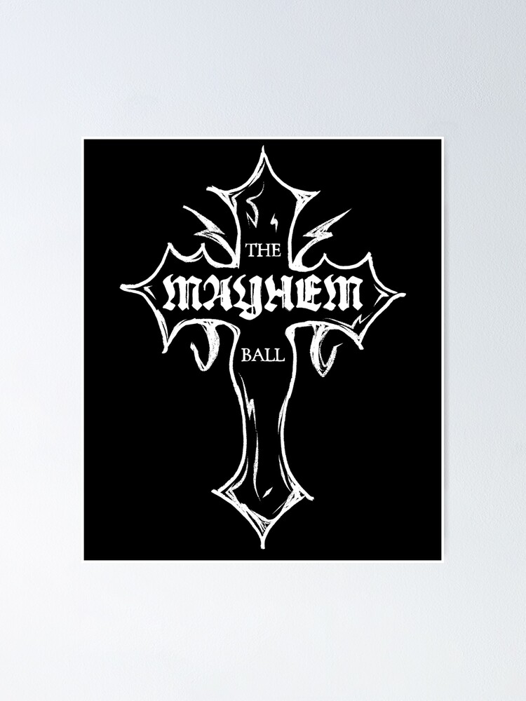 Lady Gaga - MAYHEM BALL Cross Logo (White)