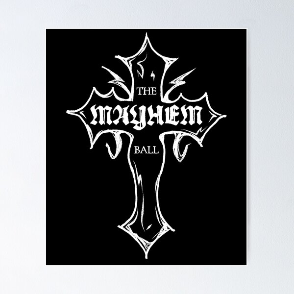 Item preview, Lady Gaga - MAYHEM BALL Cross Logo (White) designed and sold by Positive | K4U.