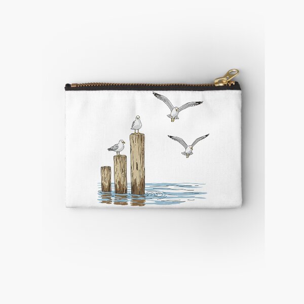 Item preview, Seagulls on Pilings designed and sold by TeeARTHY.