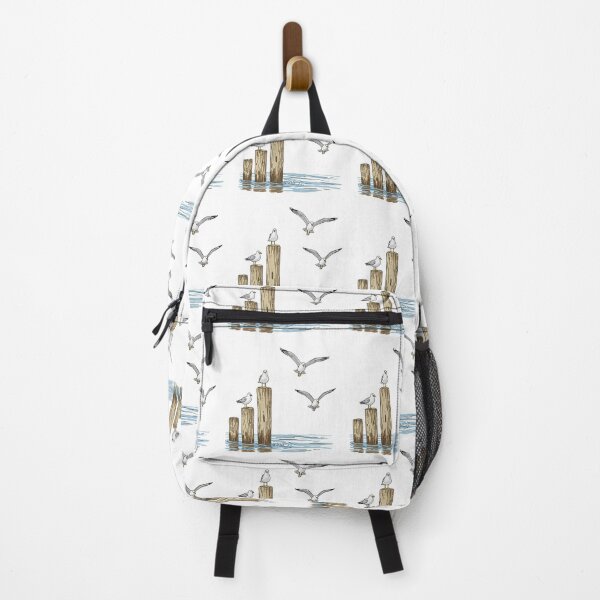 Item preview, Seagulls on Pilings designed and sold by TeeARTHY.