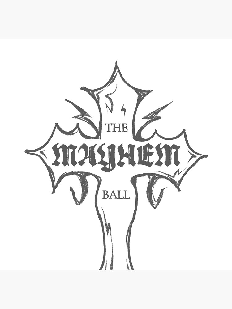 Lady Gaga - MAYHEM BALL Cross Logo (Grey)