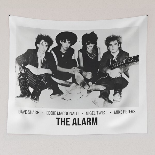 Item preview, The Alarm Band Vintage Black and White Art Poster designed and sold by JayceTucker89.