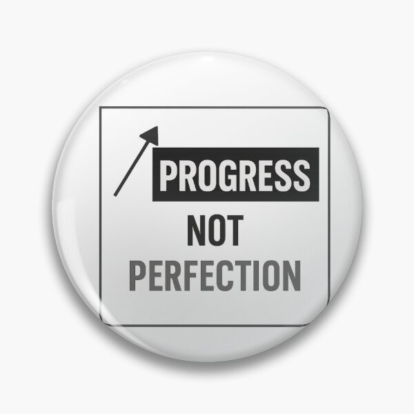 Item preview, Progress Not Perfection – Minimalist Motivational Quote Design designed and sold by LockedRoutine.