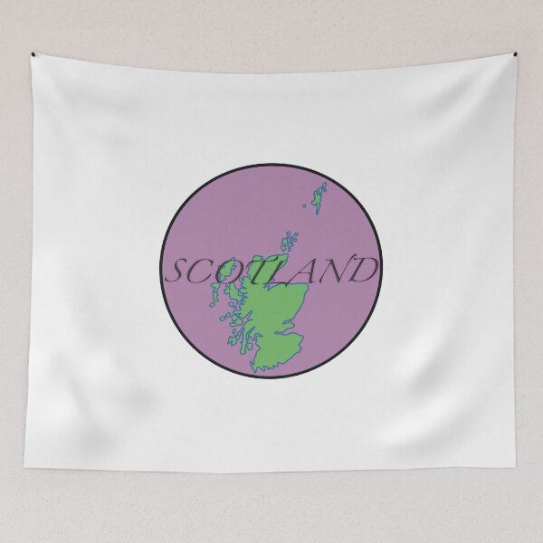 Item preview, Scotland on purple circular background designed and sold by KeirFergus.