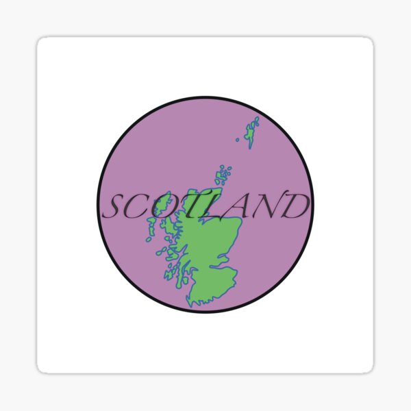 Item preview, Scotland on purple circular background designed and sold by KeirFergus.