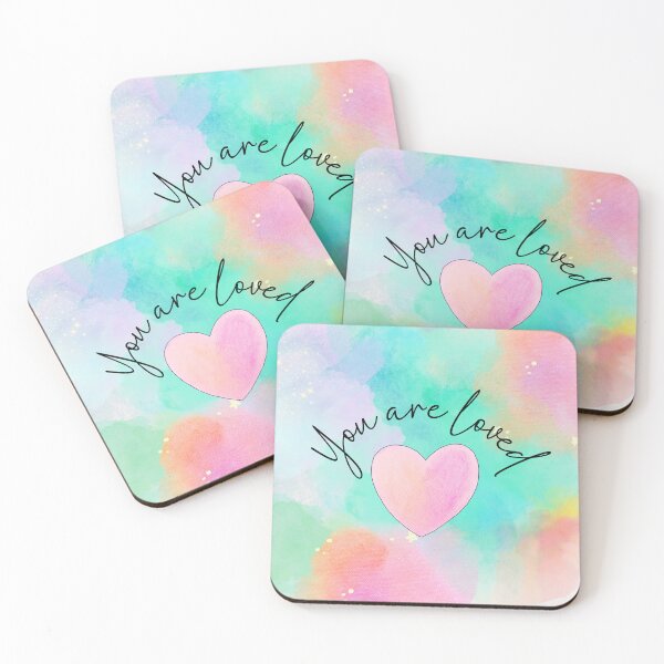 Item preview, Pastel You are loved Affirmation designed and sold by Fantacaroo Designs.