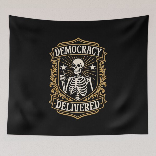 Item preview, Democracy Delivered Funny Gaming designed and sold by pixeptional.