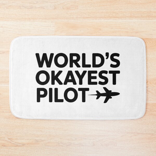 Item preview, World’s World’s Okayest Pilot Shirt, Humorous Flying Tee for Airplane Lovers Crew T-Shirt  designed and sold by podlook.