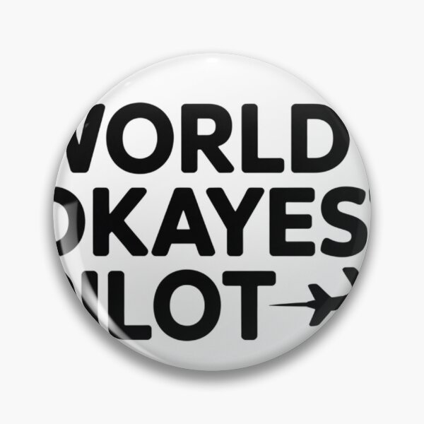 Item preview, World’s World’s Okayest Pilot Shirt, Humorous Flying Tee for Airplane Lovers Crew T-Shirt  designed and sold by podlook.