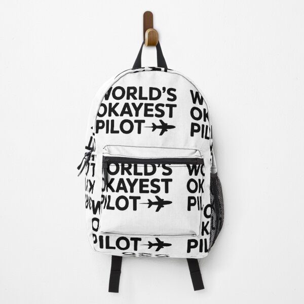 Item preview, World’s World’s Okayest Pilot Shirt, Humorous Flying Tee for Airplane Lovers Crew T-Shirt  designed and sold by podlook.