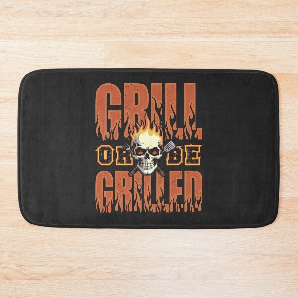 Item preview, Grill or Be Grilled Fiery Skull Pitmaster Quote designed and sold by CRHPOD20.