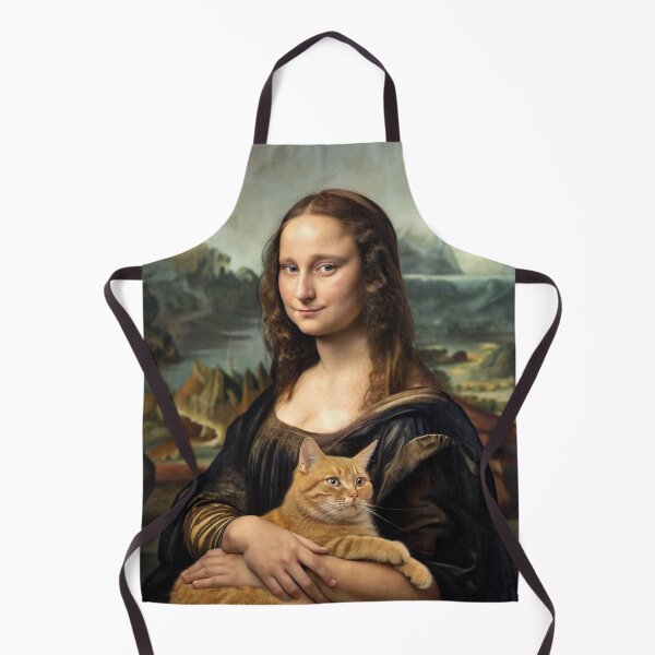 Item preview, Mona Lisa with Cat – Whimsical Renaissance Remix designed and sold by JayceTucker89.