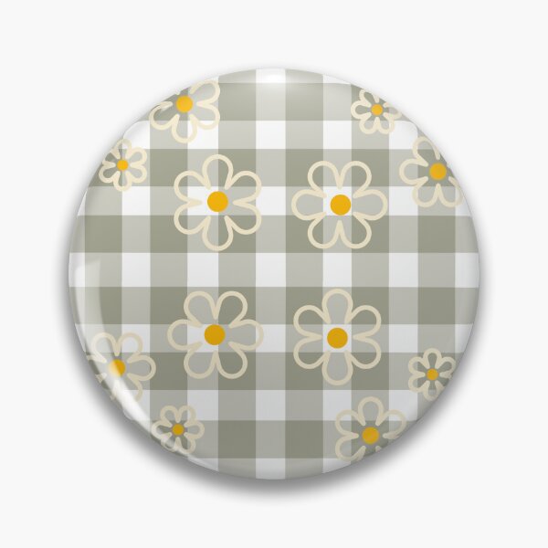 Item preview, Gingham Bloom Pattern designed and sold by HiddenCatCafe.