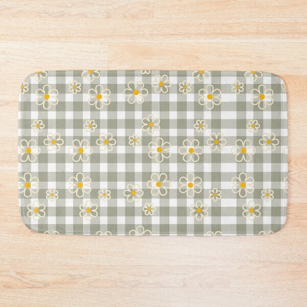 Item preview, Gingham Bloom Pattern designed and sold by HiddenCatCafe.