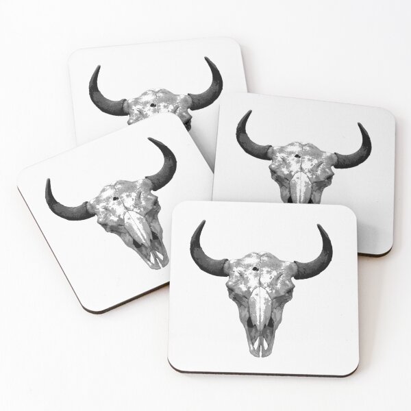 Item preview, Bison Skull  designed and sold by Wandering Brush Workshop.