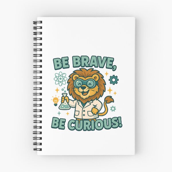 Item preview, Be Brave Be Curious Science Lion designed and sold by k3rstman1.